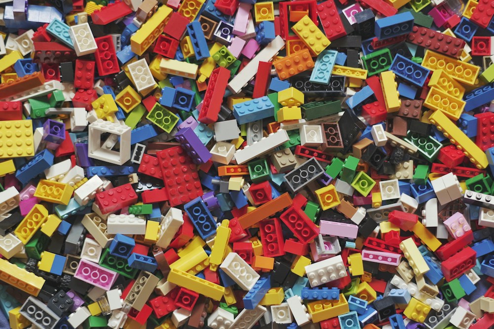 Colorful toy building blocks